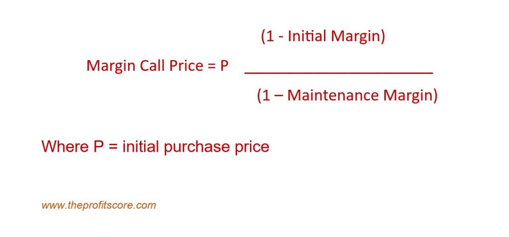 Formula for margin call